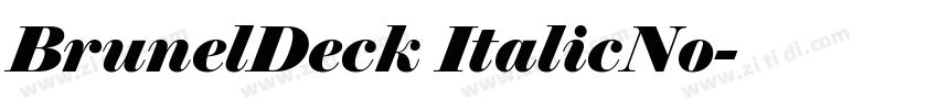 BrunelDeck ItalicNo字体转换